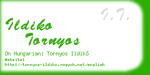 ildiko tornyos business card